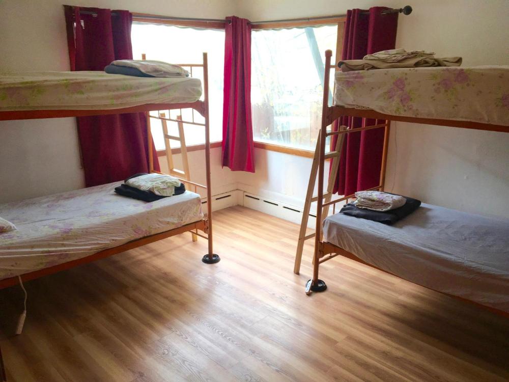 Single Bed in Female Dormitory Room interior